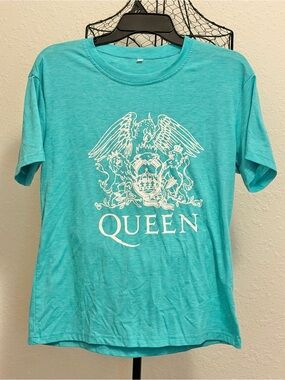 Queen Logo Teal Short-Sleeve T-Shirt
